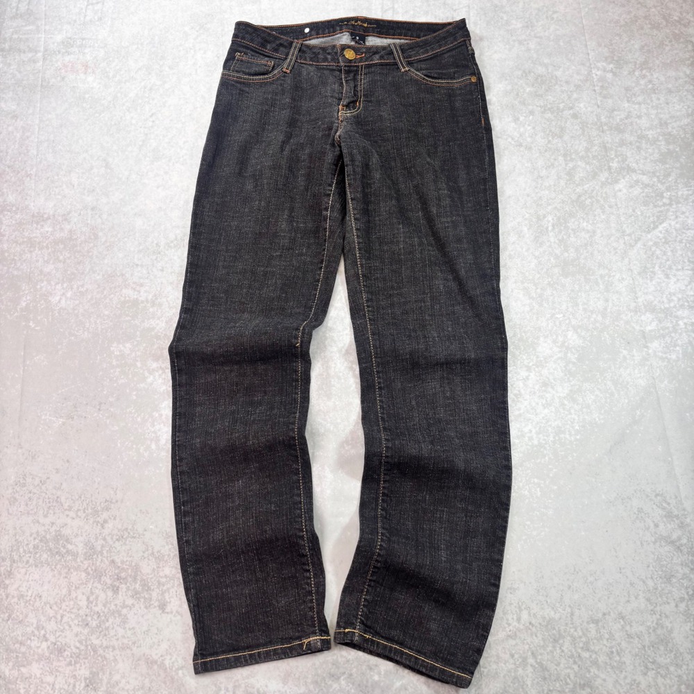 Southpole Y2K Dark Wash Jeans Women's Size 9 Low Rise Bootcut Embroidered